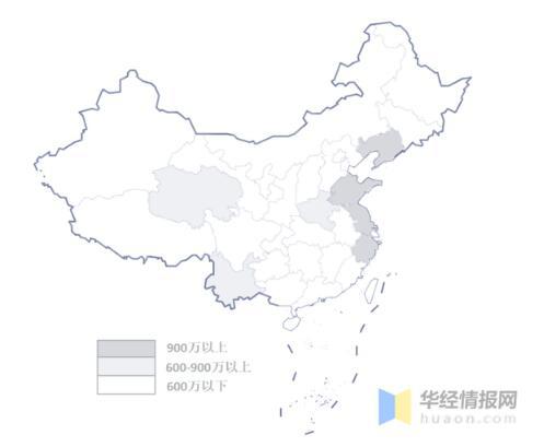 工业阀门厂商区域营收分布示意图